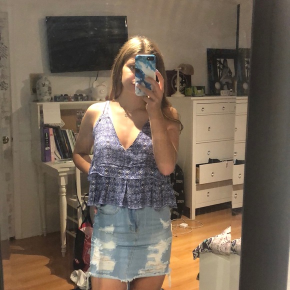 jean skirt - Picture 1 of 3